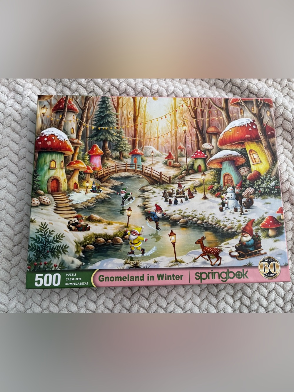Springbok Gnomeland in Winter Puzzle - Colorful Multi
